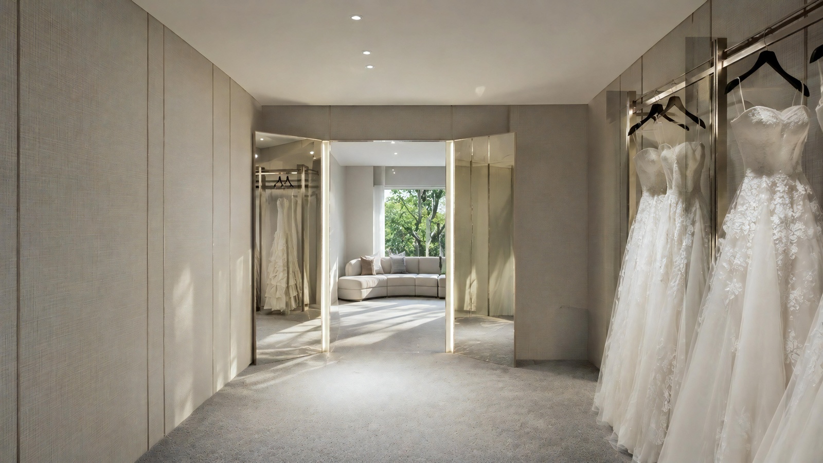 簡約室內設計 ｜WHITE高訂婚紗室｜ 遇見設計